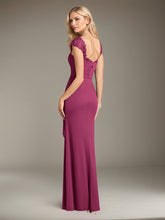 Sheath/Column Sweetheart Floor-Length Mesh Mother of the Bride Dress
